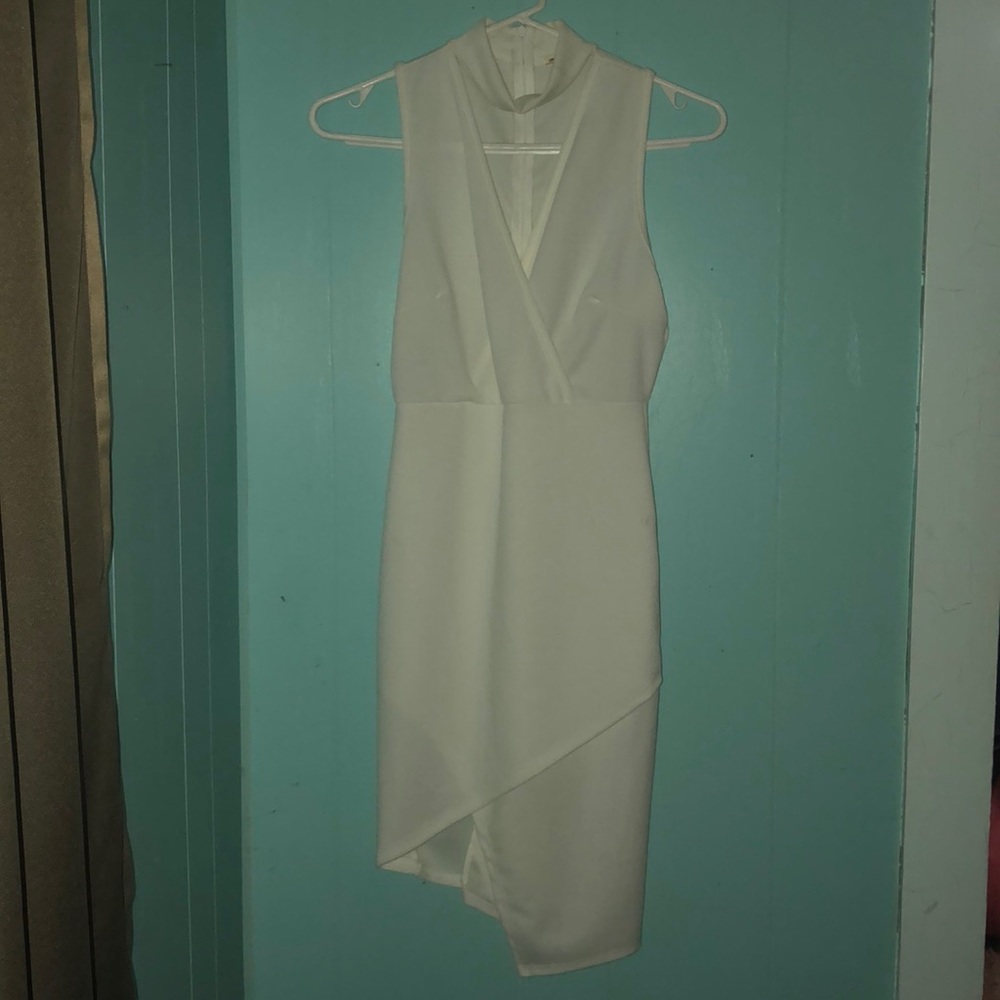 Fitted white dress